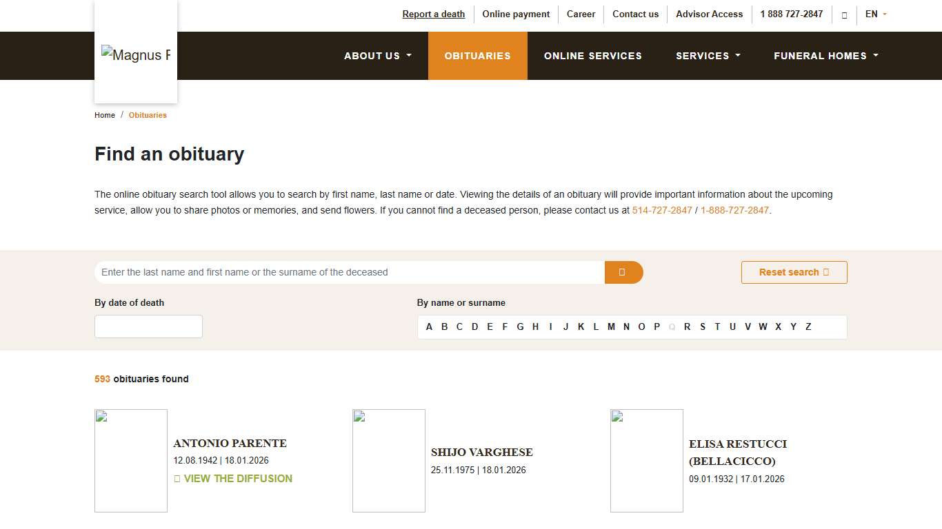 Obituary | Magnus Poirier